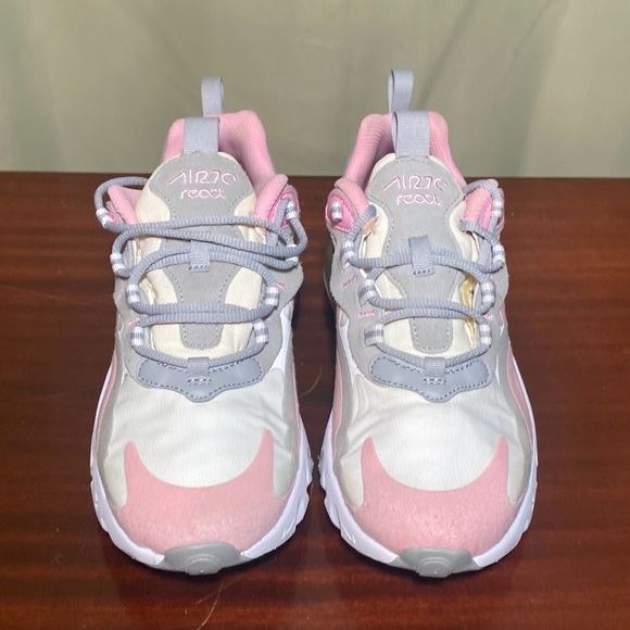 Stylish Pink and Gray Kids Sneakers - Picture 2 of 6